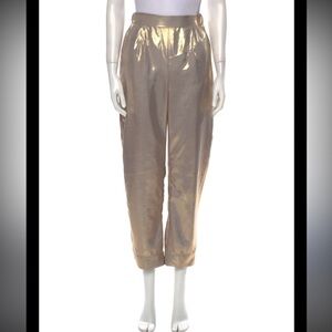 Just Be Queen Shimmering Gold Parker Pant